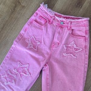 Pink star pants